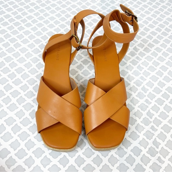 Everlane Shoes - NWOB Everlane Leather Clog Sandal in Cognac